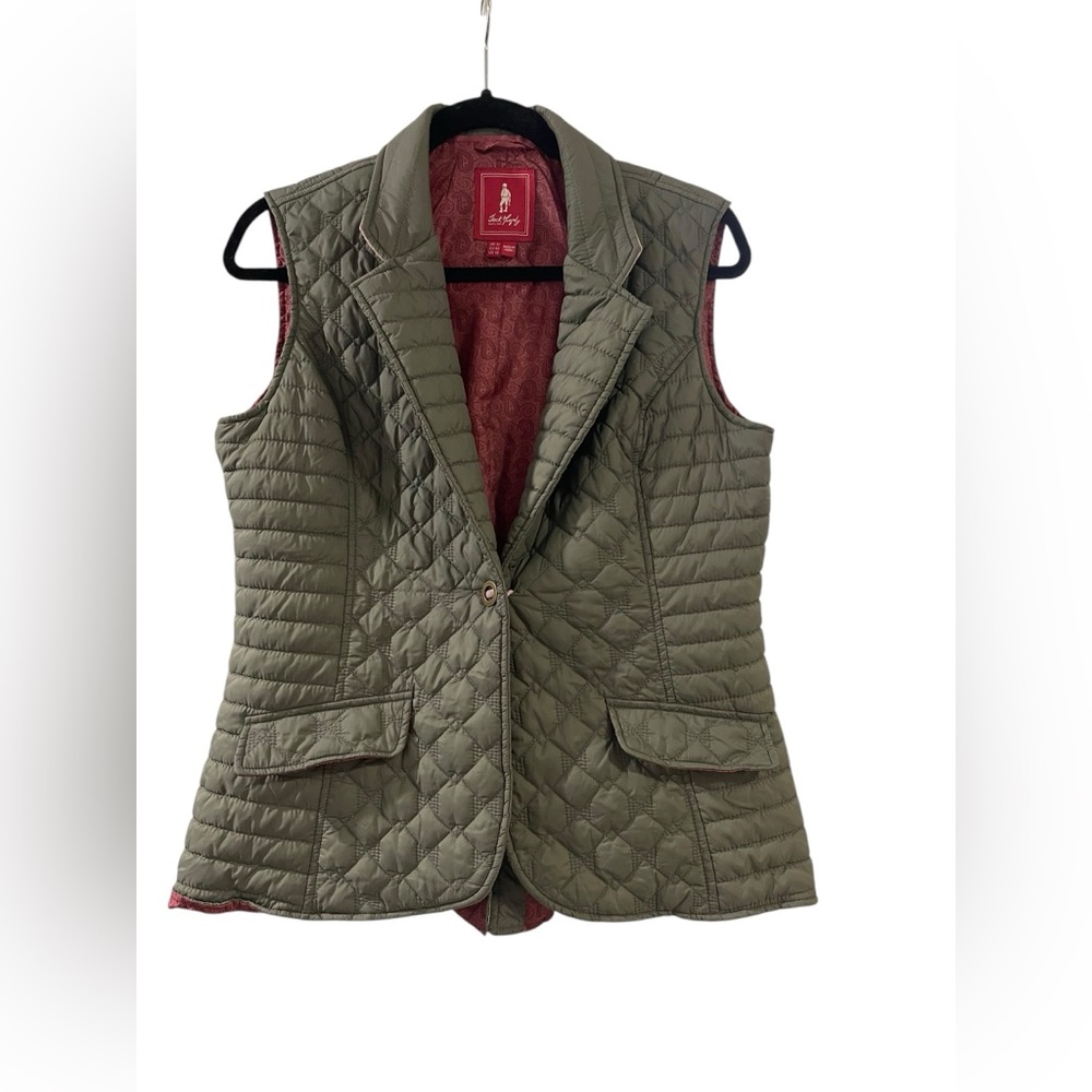Women’s Jack Murphy Esme Quilted Gilet vest Green Size US 10/ UK 12/ EU 40